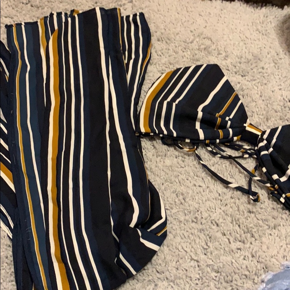 2 piece pants and top.